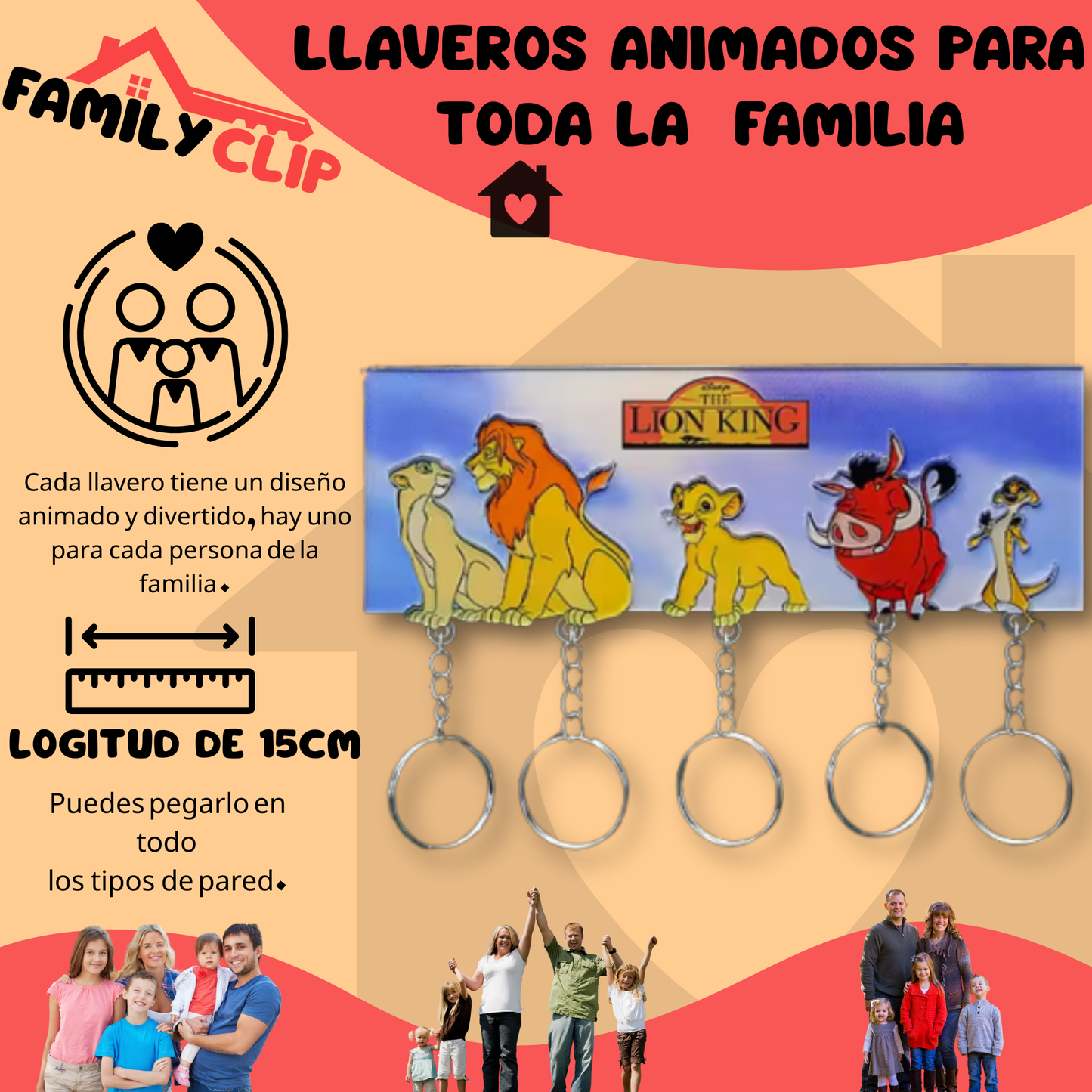 llaveros familiares